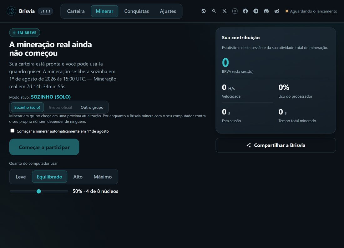 Brisvia mining screen
